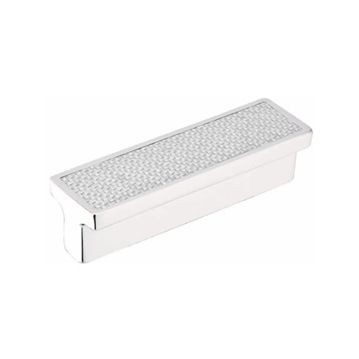 Emtek Carbon Fiber Silver Bin Cabinet Pull - Hentell