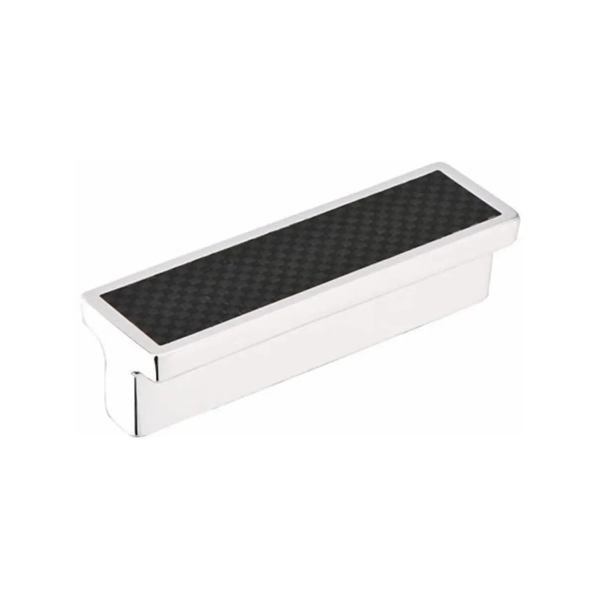 Emtek Carbon Fiber Silver Bin Cabinet Pull - Hentell