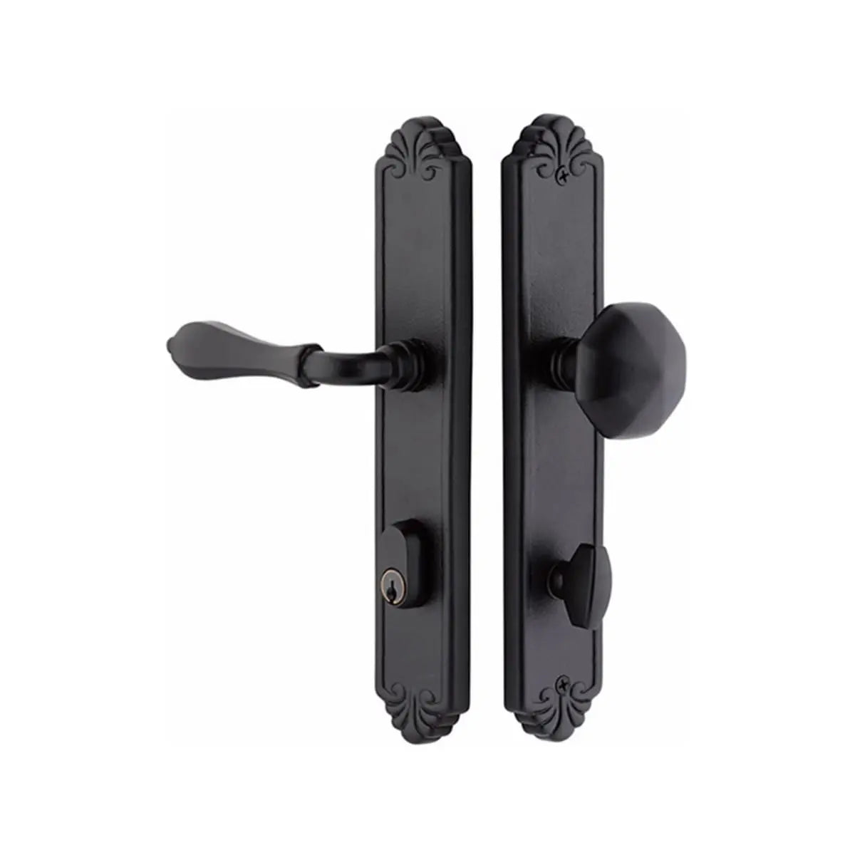 Emtek Tuscany Bronze Stretto Narrow Trim Sideplate - Non Keyed - Hentell