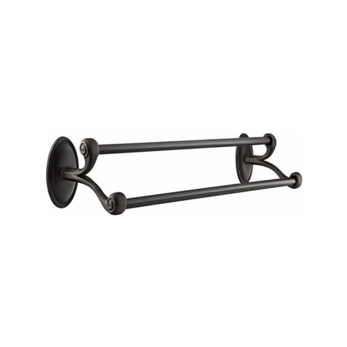 Emtek Tuscany Bronze Double Towel Bar - Hentell