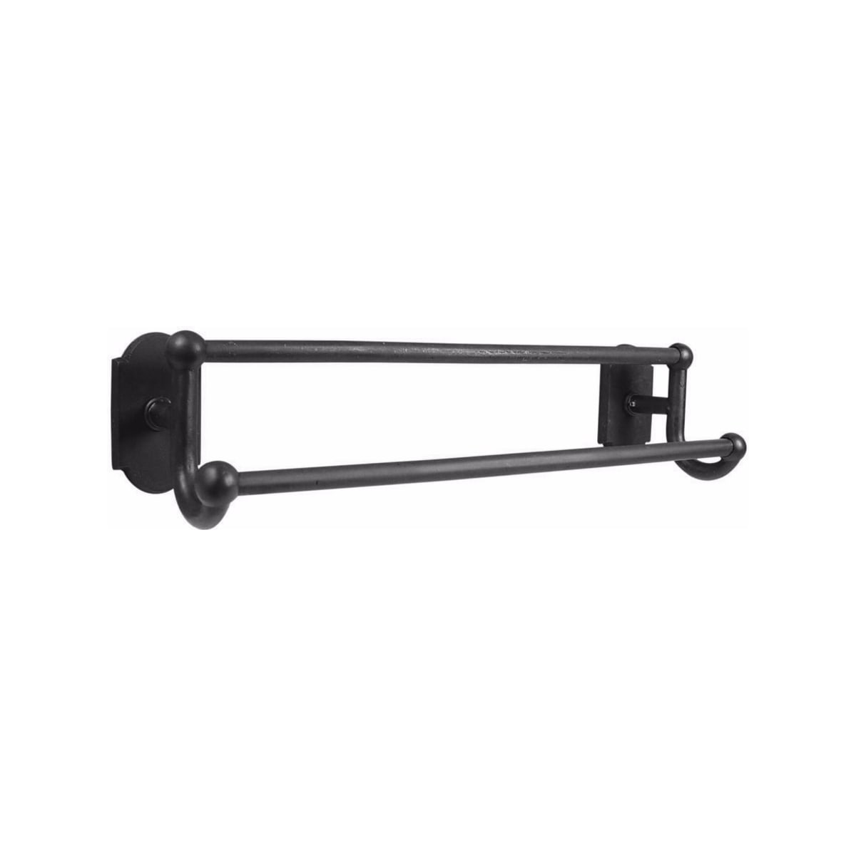 Emtek Sandcast Bronze Double Towel Bar - Hentell