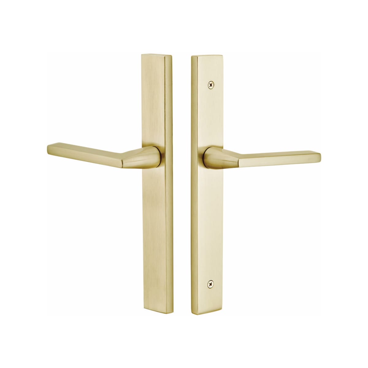 Emtek Modern Rectangular Stretto Narrow Trim Sideplate Lock- Keyed - Hentell