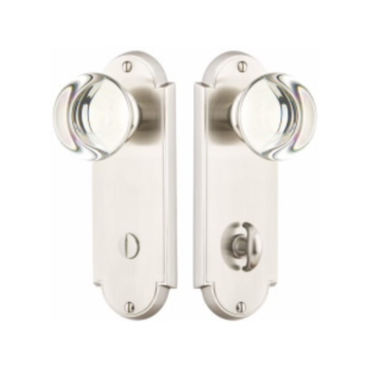 Delaware Thumbturn Privacy Non-keyed 3-3/8" C-to-C Sideplate Lock Emtek Hentell Emtek