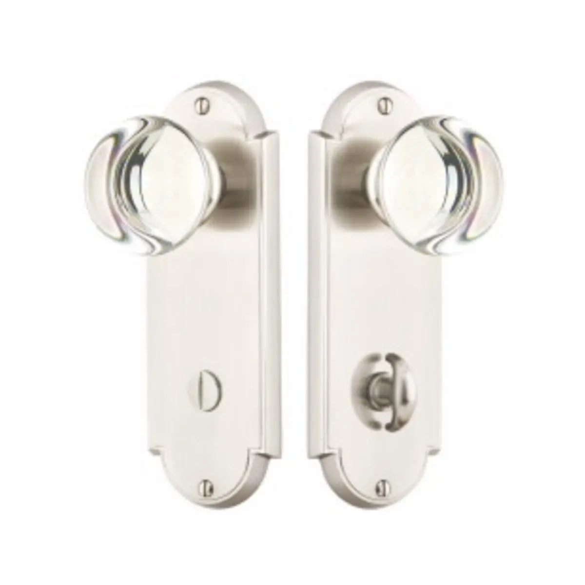 Delaware Thumbturn Privacy Non-keyed 3-3/8" C-to-C Sideplate Lock Emtek Hentell Emtek