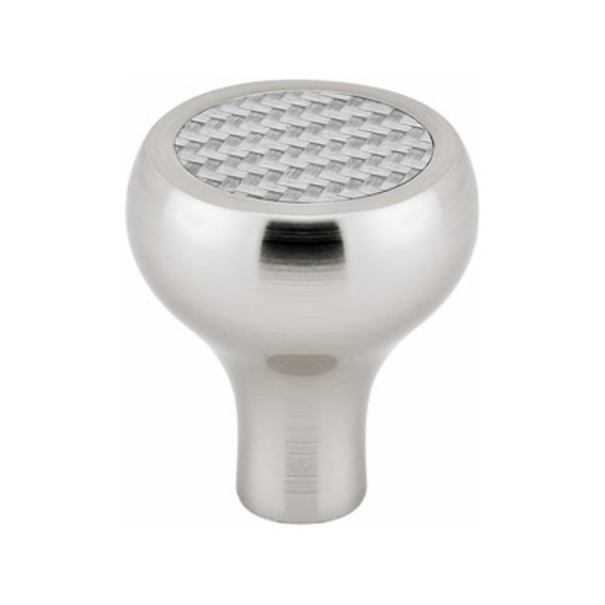 Emtek Silver Carbon Fiber Cabinet Knob - Hentell