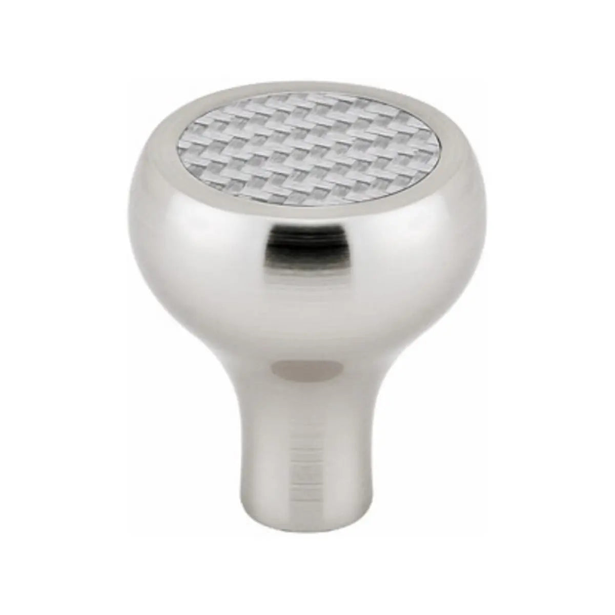 Emtek Silver Carbon Fiber Cabinet Knob - Hentell