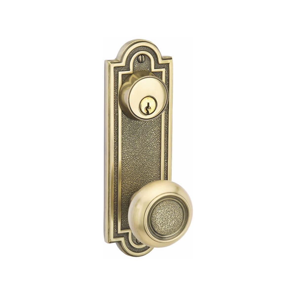 Belmont Keyed 3-5/8" C-to-C Sideplate Lock Emtek Hentell Emtek