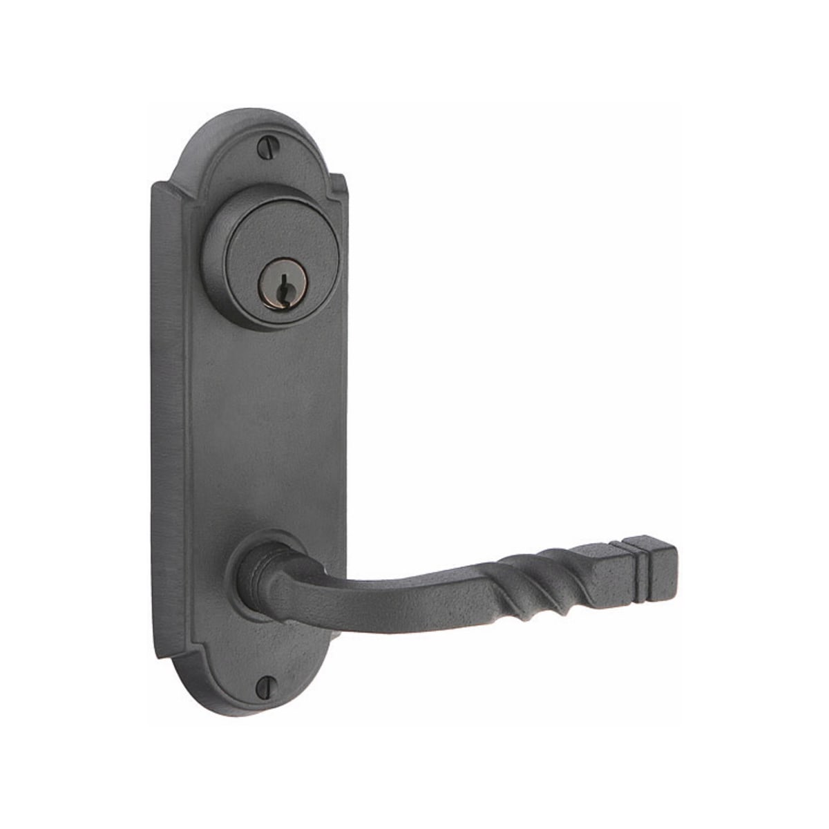Wrought Steel #5 Keyed 3-5/8" C-to-C Sideplate Lock