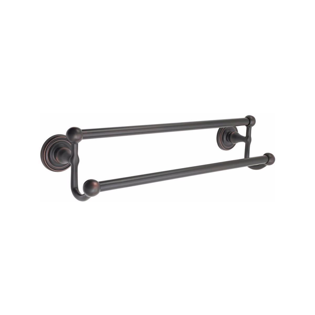 Emtek Traditional Brass Double Towel Bar - Hentell