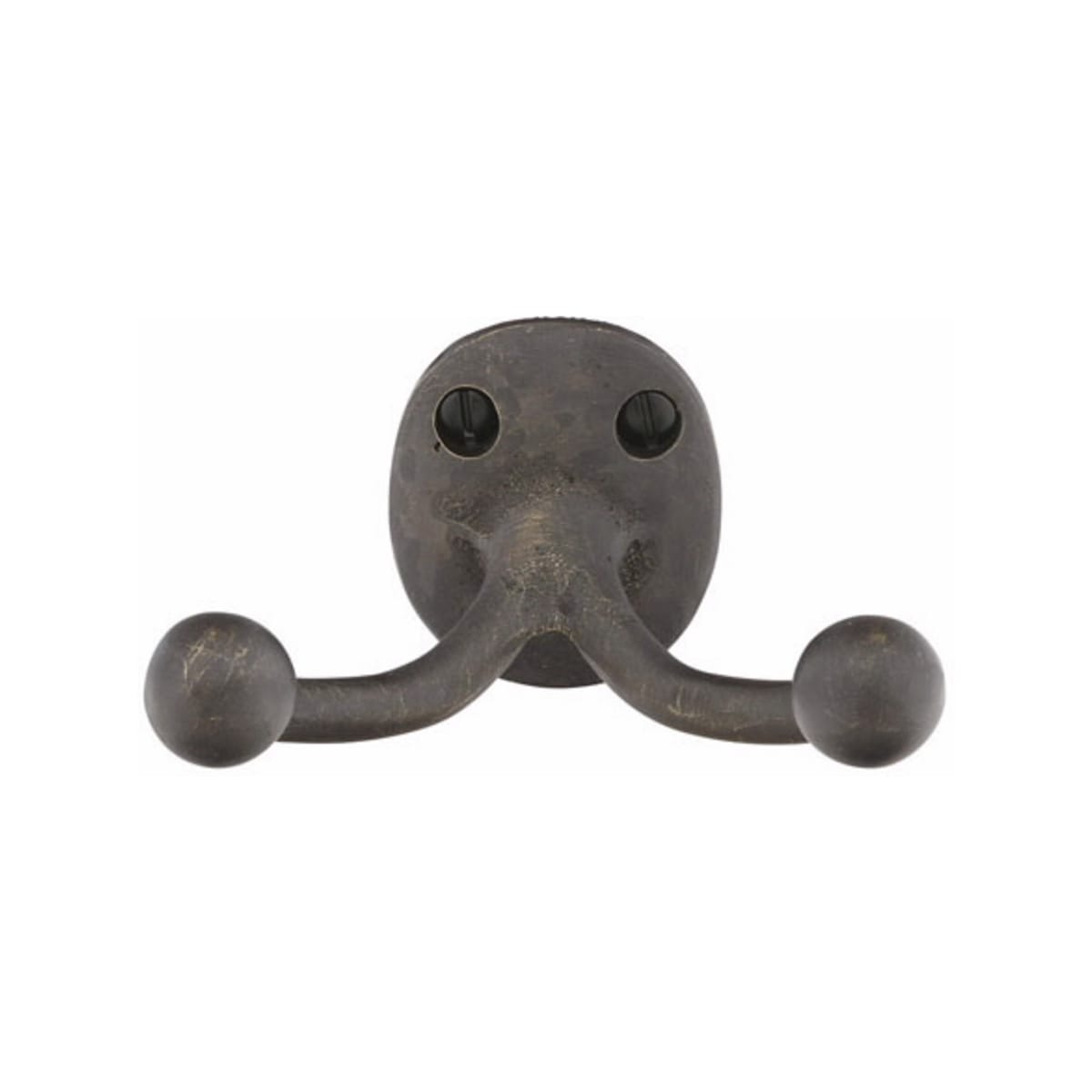 Emtek Sandcast Bronze Double Hook - Hentell