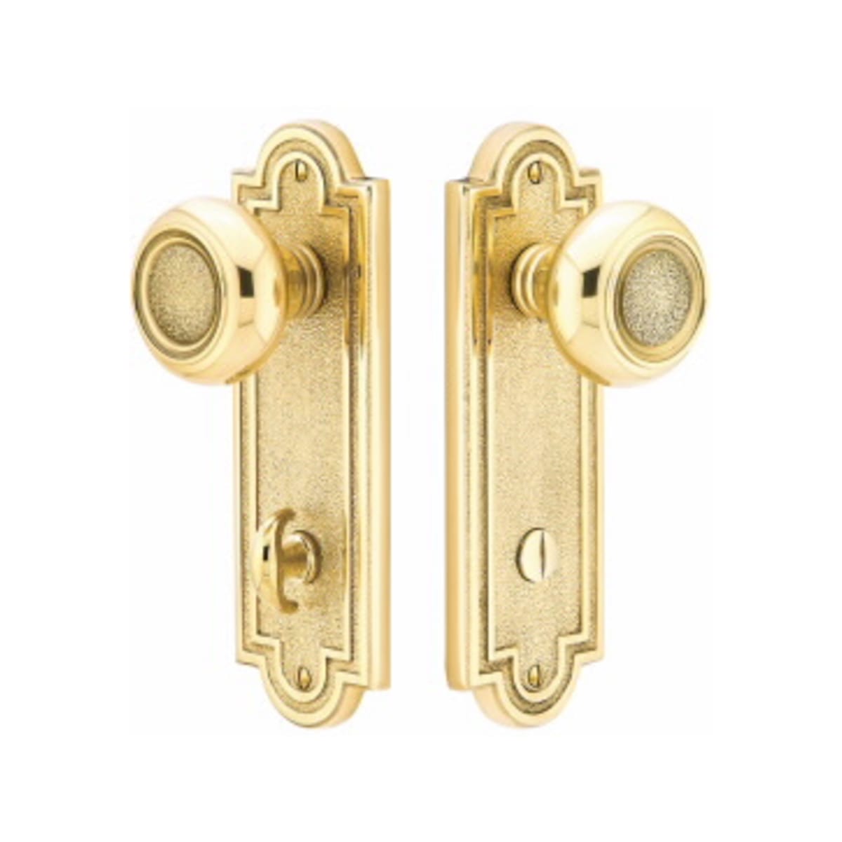 Belmont Thumbturn Privacy Non-keyed 3-3/8" C-to-C Sideplate Lock Emtek Hentell Emtek