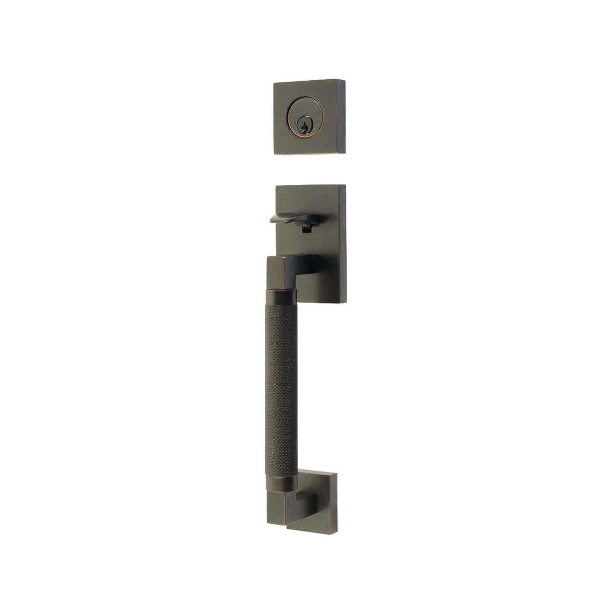 Emtek Hercules Knurled Sectional Tubular Entry Set