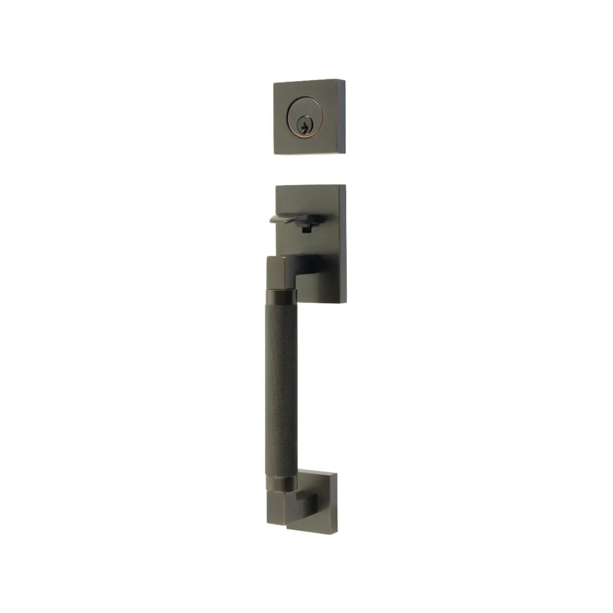 Emtek Hercules Knurled Sectional Tubular Entry Set Emtek Hentell Emtek