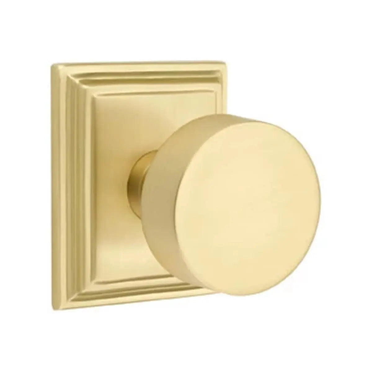 Emtek Round Door Knob on Rosette (ROU) Emtek