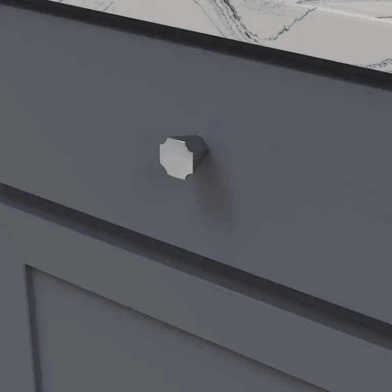 Close-up of Belwith Keller Monarch Conical Knob finish and texture