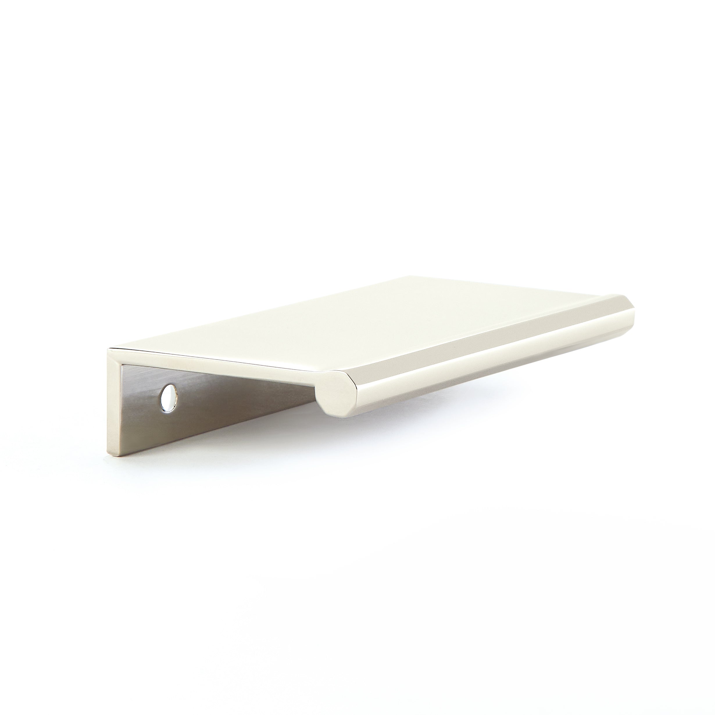 Schaub Baker, Edge Pull, Polished Nickel, 3" cc, 4-1/4" Overall