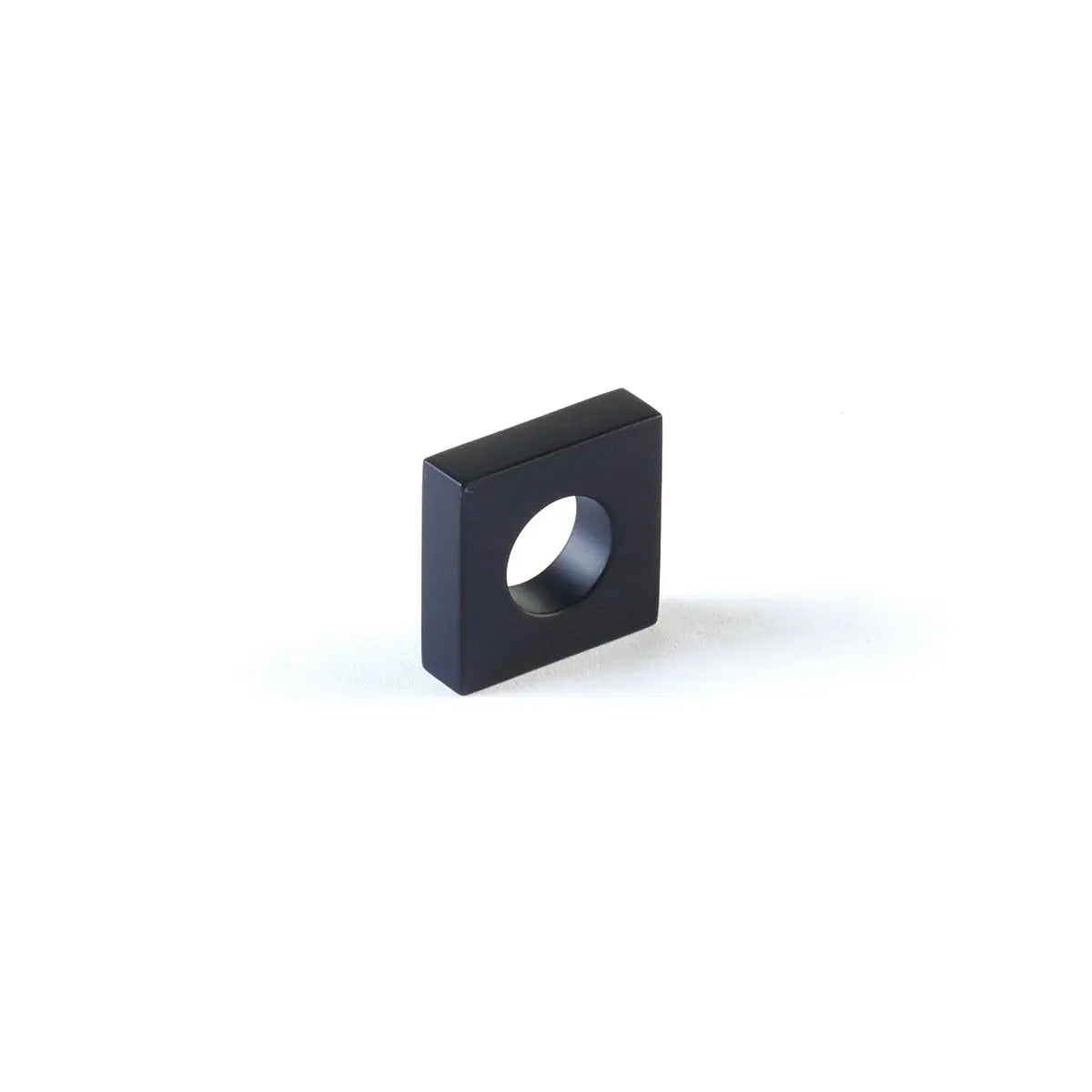 Schaub Cafe, Knob, Modern Oval Slot, Matte Black, 1" Width, 7/8" cc - Hentell