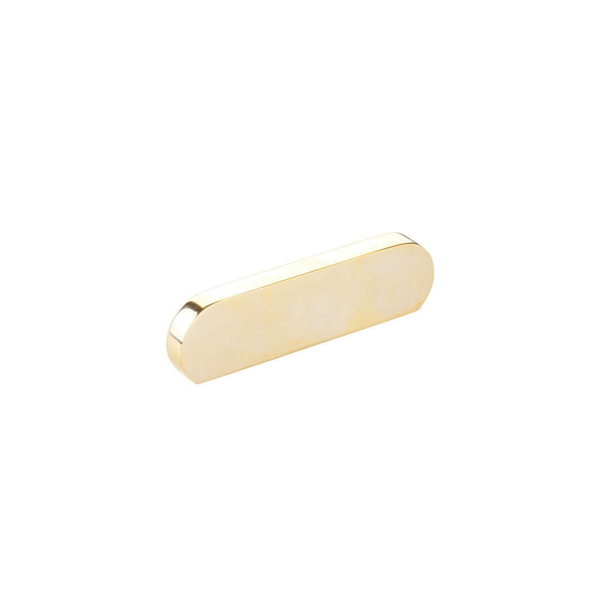 Schaub Cafe, Pull, Modern Oval, Unlacquered Brass, 3" cc