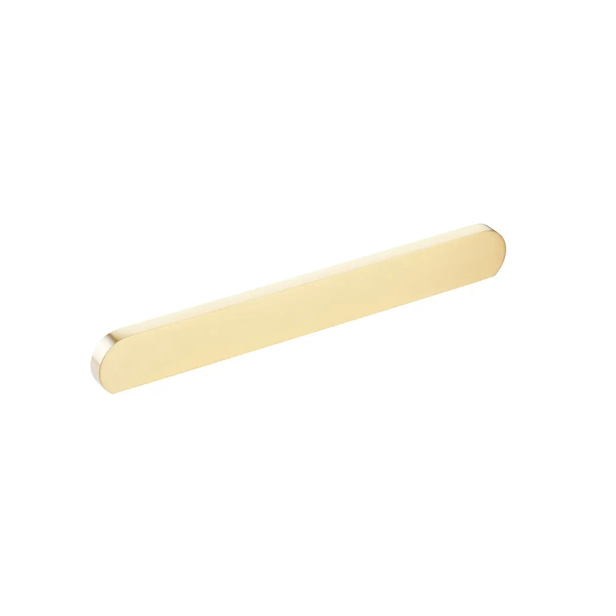 Schaub Cafe, Pull, Modern Oval, Satin Brass, 6-5/16" & 8" cc - Hentell