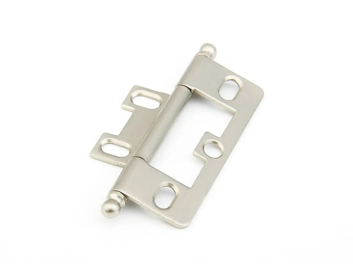 Schaub Hinge, Ball Tip Non-Mortise, Satin Nickel - Hentell