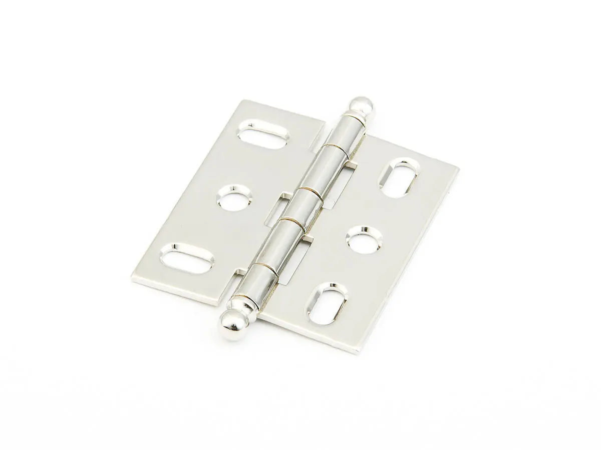 Schaub Hinge, Ball Tip Mortise, Polished Nickel - Hentell