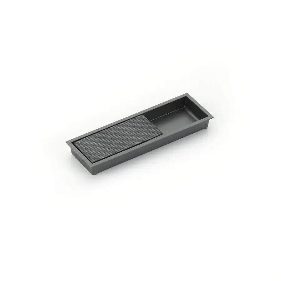 Schaub MODO, Recessed Pull, Gun Metal, 6-1/4" x 2" Overall - Hentell