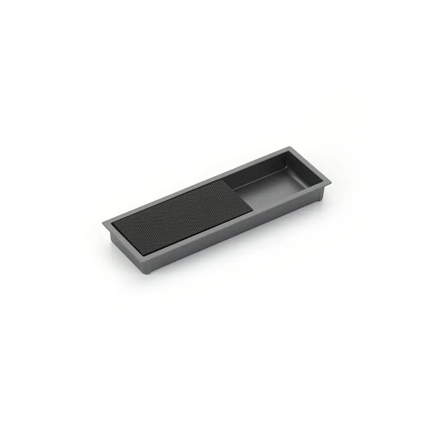 Schaub MODO, Recessed Pull, Gun Metal/Matte Black, 6-1/4" x 2" Overall - Hentell