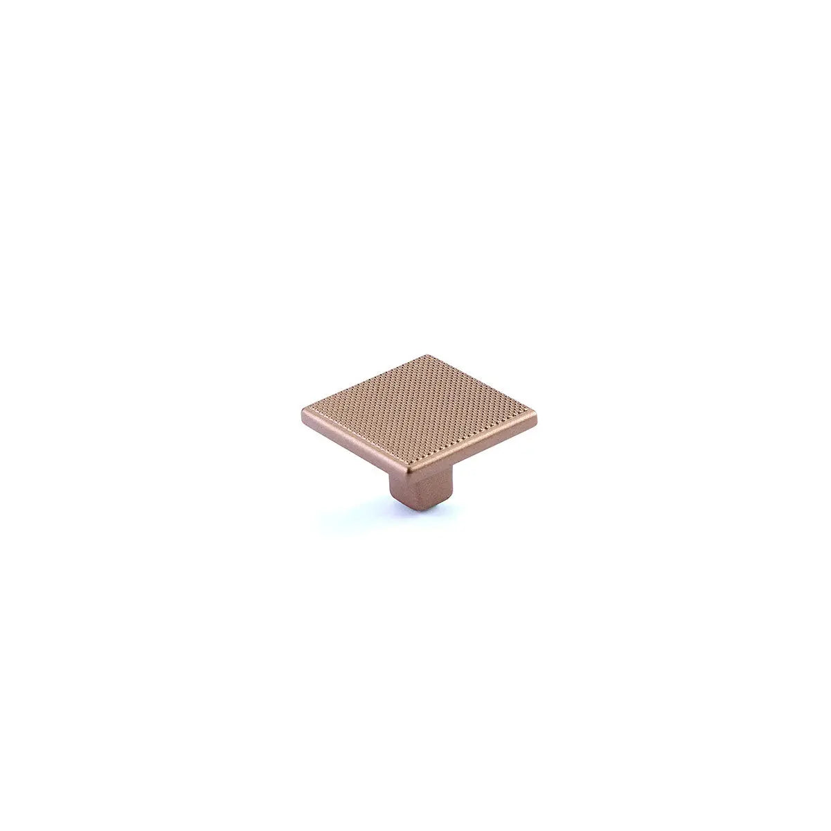 Schaub Quadrato, Square Knob, Satin Bronze, 1-3/8" - Hentell