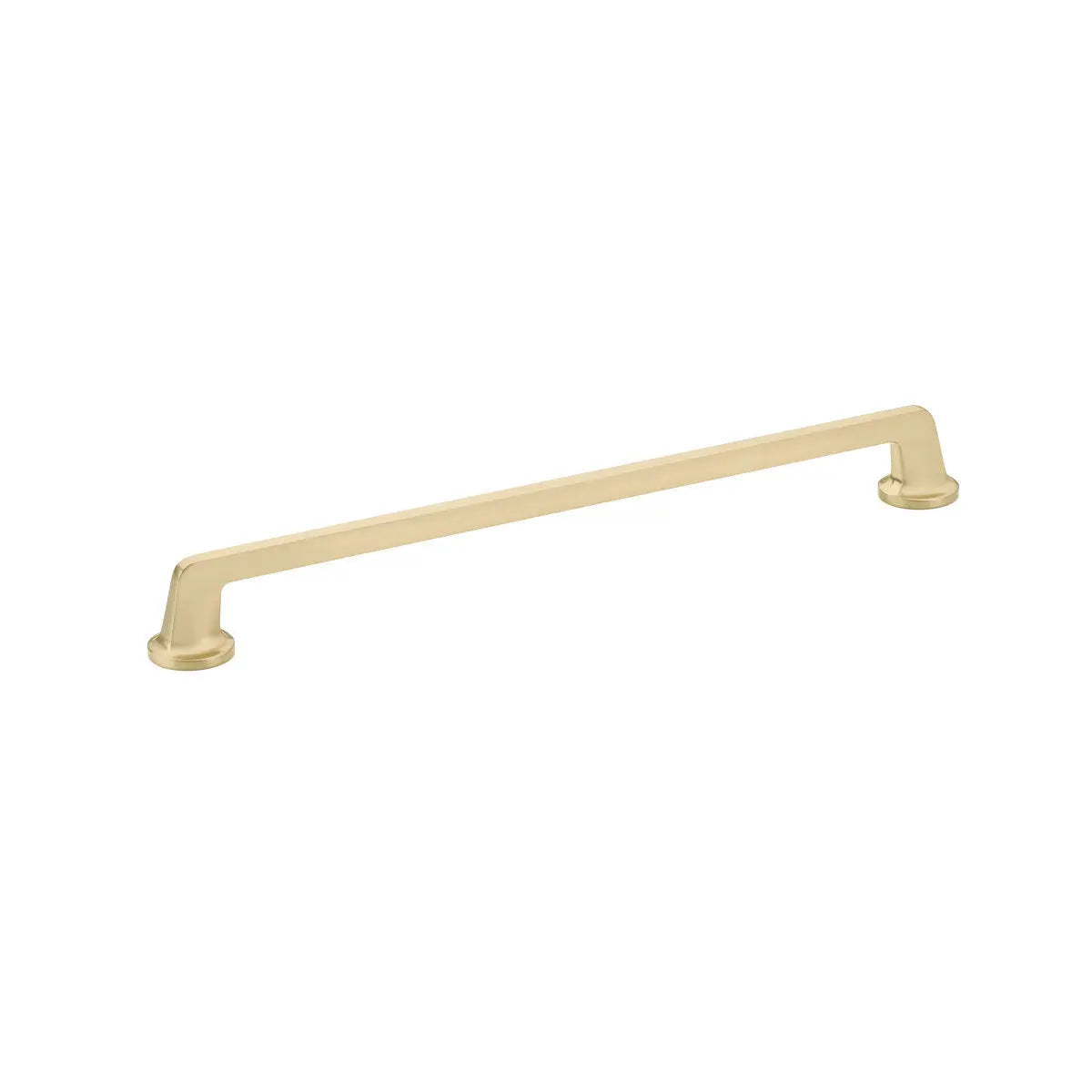 Schaub Northport, Pull, round bases, 12" cc, Signature Satin Brass - Hentell