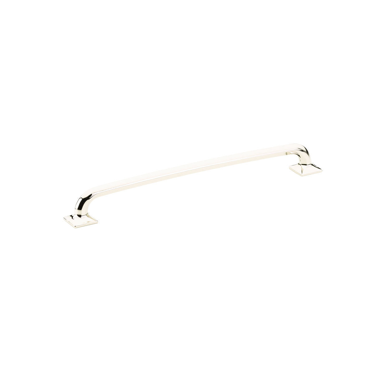 Schaub Northport, Pull, square bases, 10" cc, Polished Nickel
