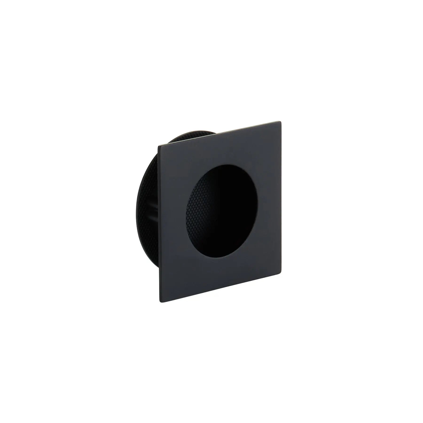 Schaub Urbano, Square Recessed Pull, Matte Black, 3" Overall - Hentell