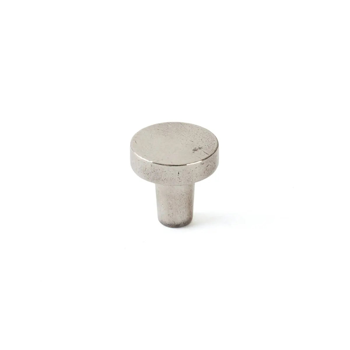 Schaub Turno, Round Knob, Polished White Bronze, 1.25" dia - Hentell