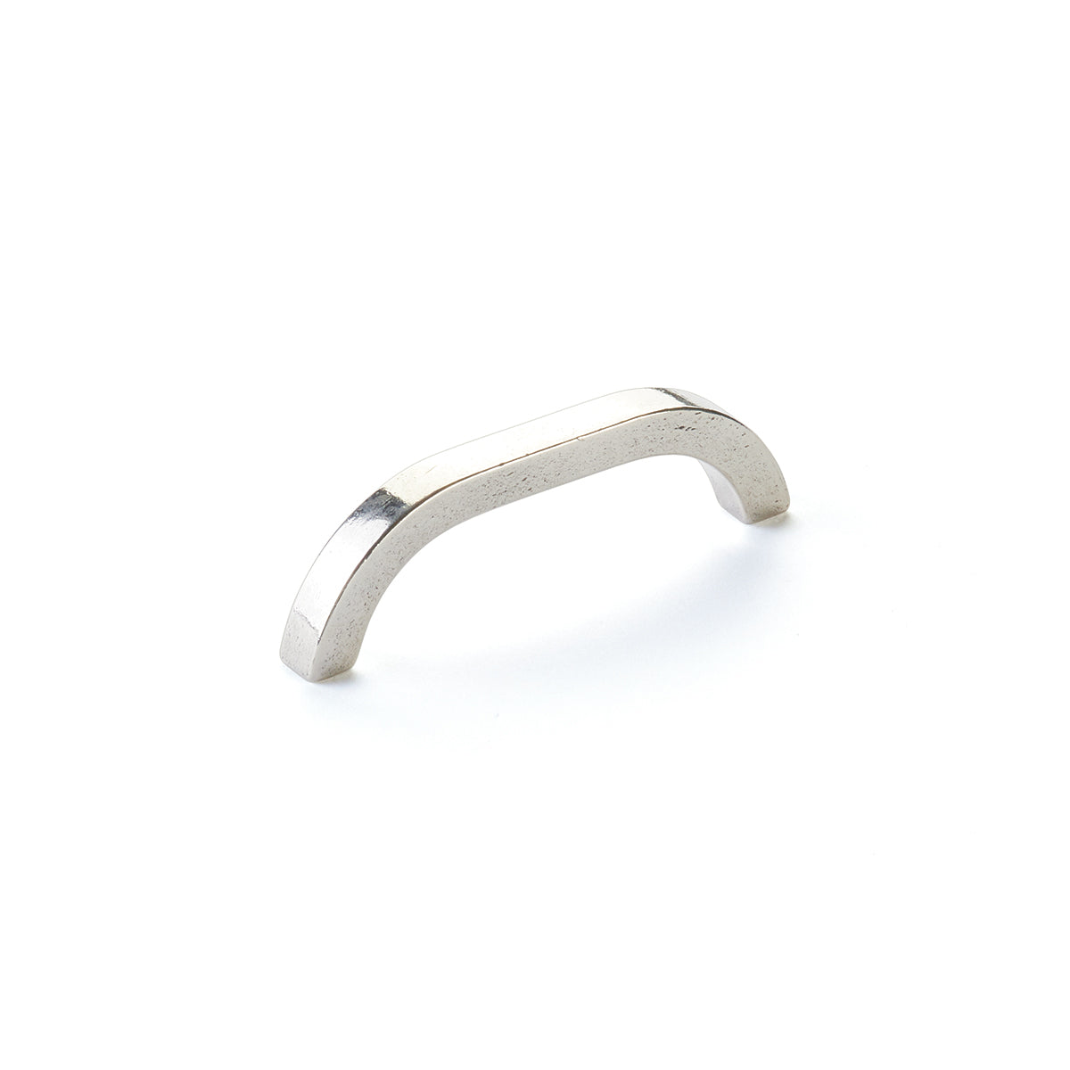 Schaub Turno, Cabinet Pull, Polished White Bronze, 4" cc