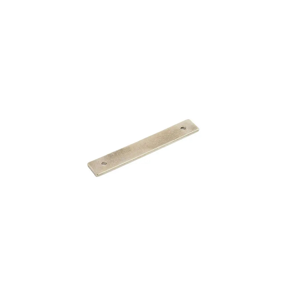 Schaub Vinci, Backplate for Pull, Polished White Bronze, 3.5" cc Schaub Hentell Schaub