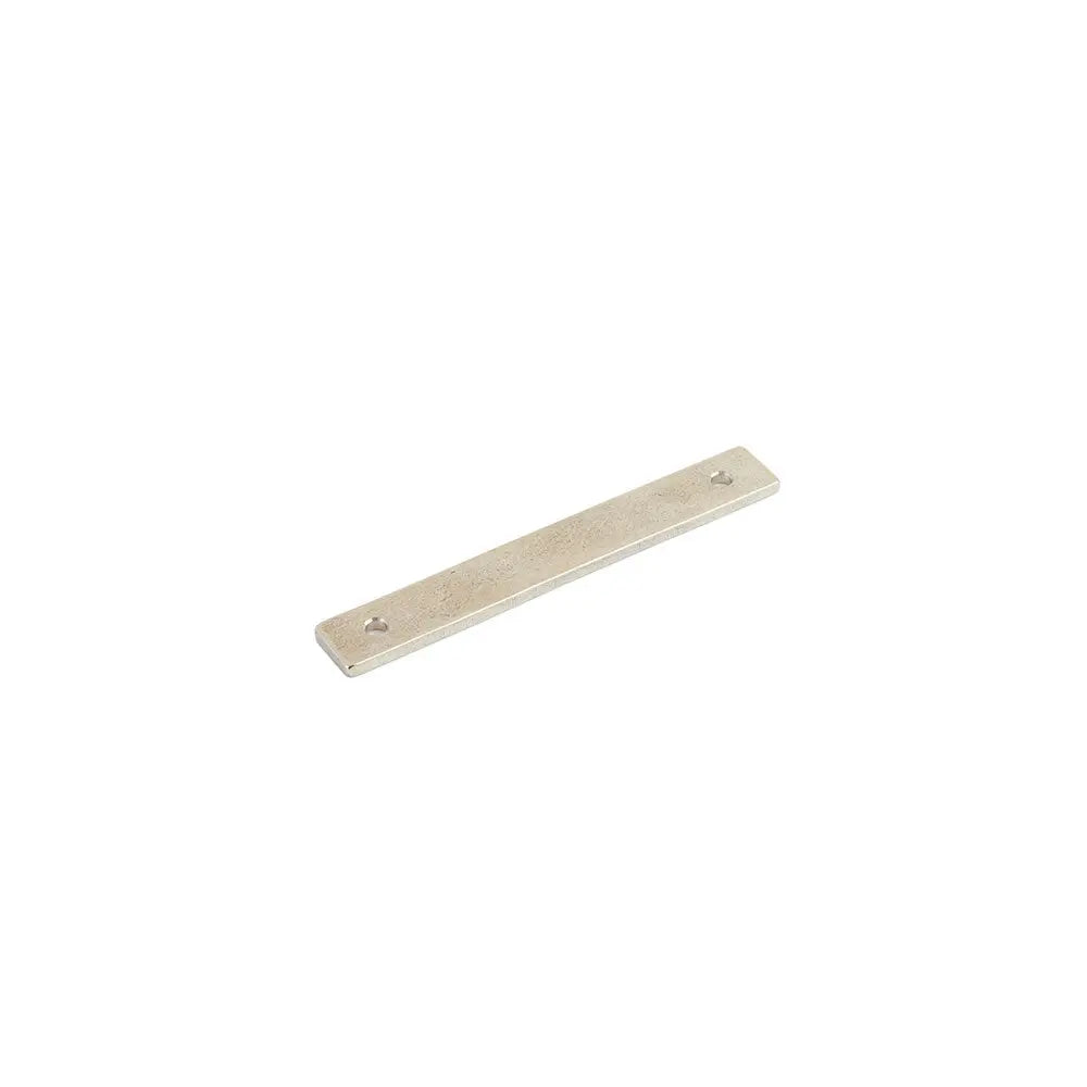 Schaub Vinci, Backplate for Pull, Polished White Bronze, 4" cc Schaub Hentell Schaub