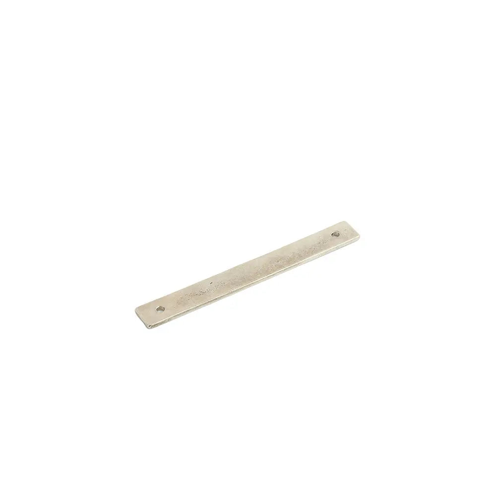Schaub Vinci, Backplate for Pull, Polished White Bronze, 5" cc Schaub Hentell Schaub