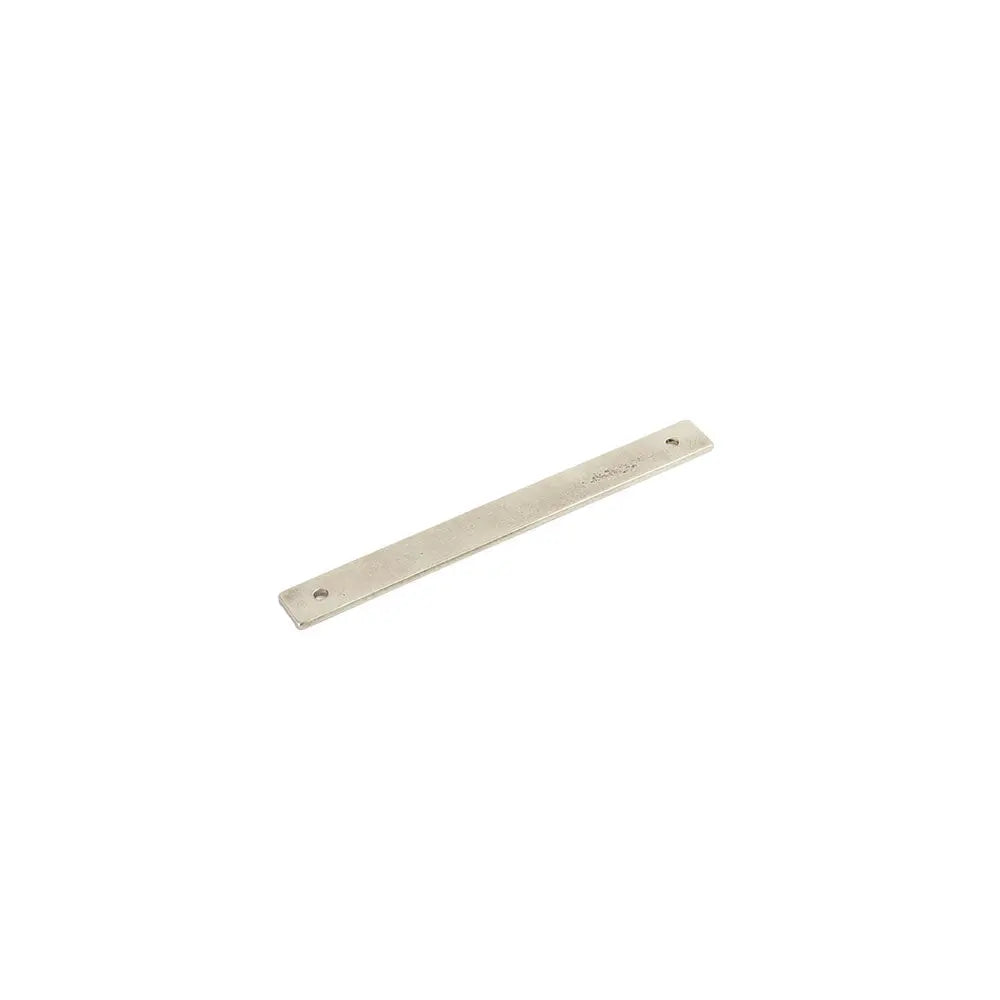 Schaub Vinci, Backplate for Pull, Polished White Bronze, 6" cc Schaub Hentell Schaub