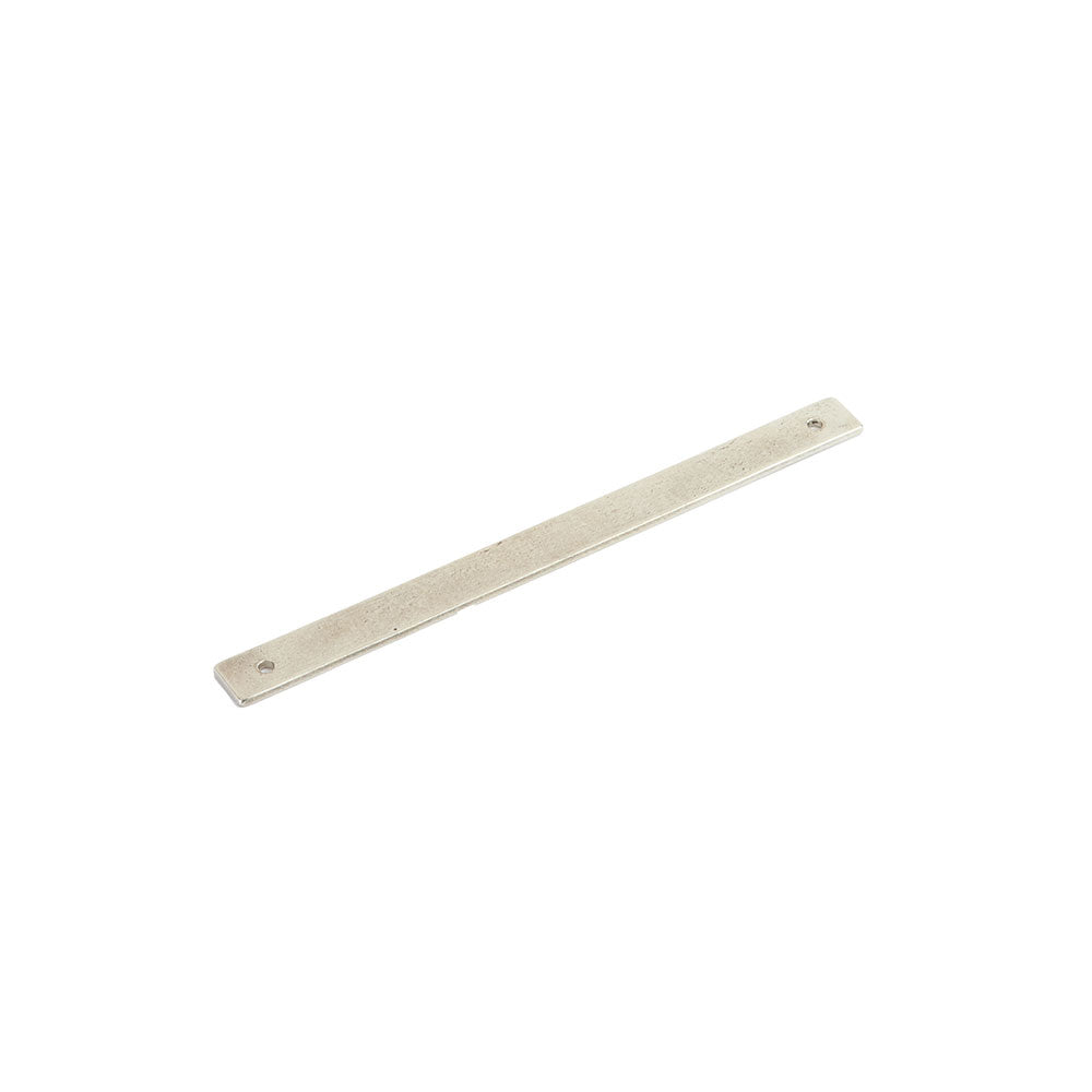 Schaub Vinci, Backplate for Pull, Polished White Bronze, 8" cc