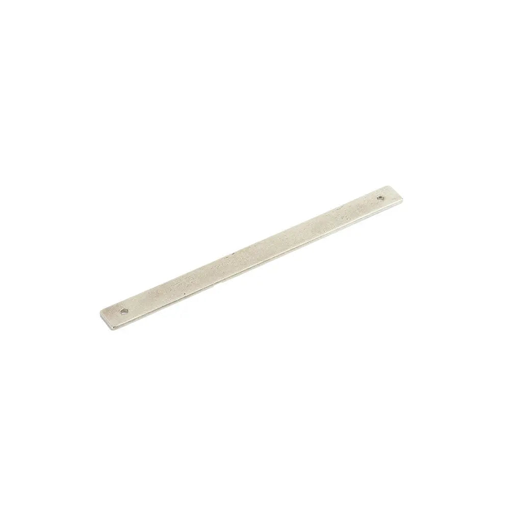 Schaub Vinci, Backplate for Pull, Polished White Bronze, 8" cc Schaub Hentell Schaub
