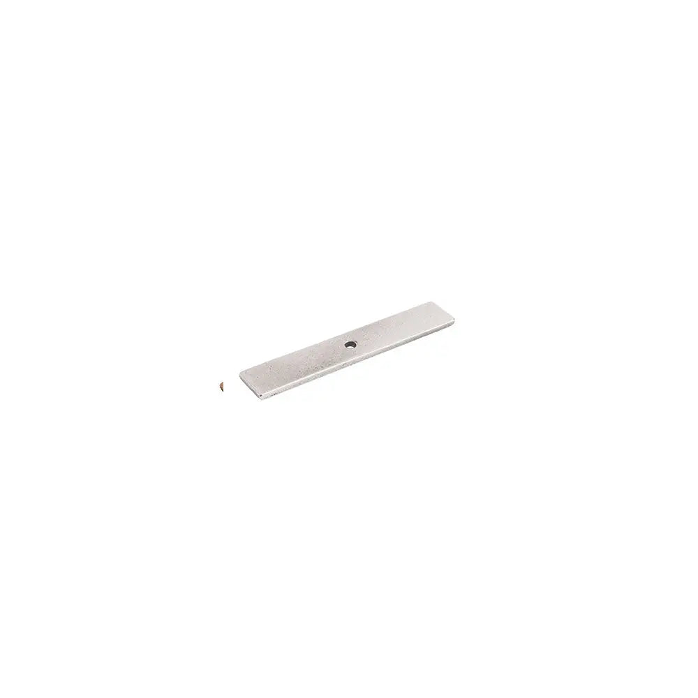 Schaub Vinci, Backplate for Knob, Polished White Bronze, 4" x 3/4" Overall Schaub Hentell Schaub