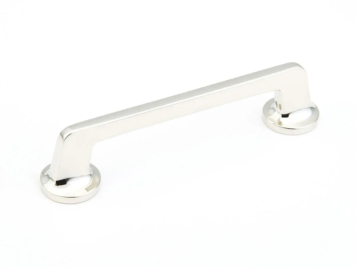 Schaub Northport, Pull with round bases, Polished Nickel, 5" cc - Hentell