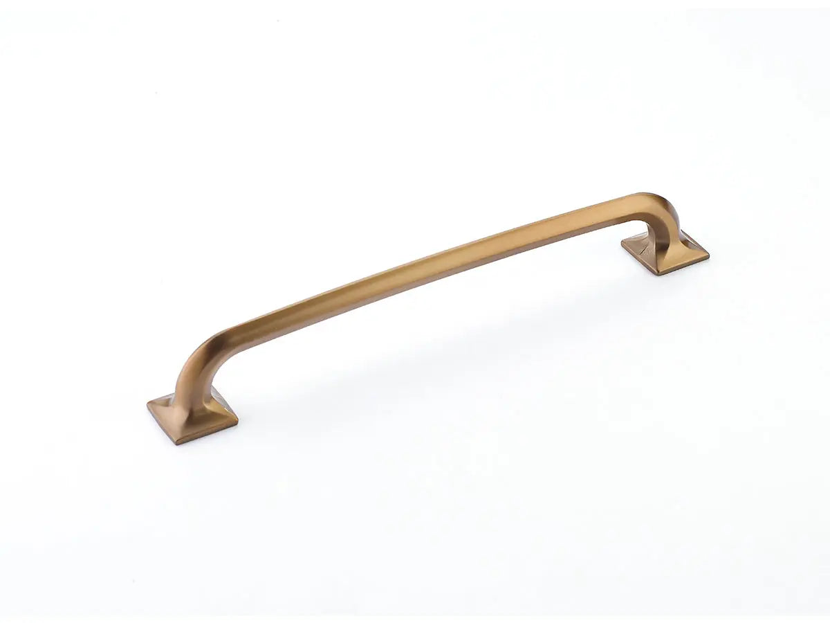 Schaub Northport, Pull with square bases, Brushed Bronze, 8" cc - Hentell