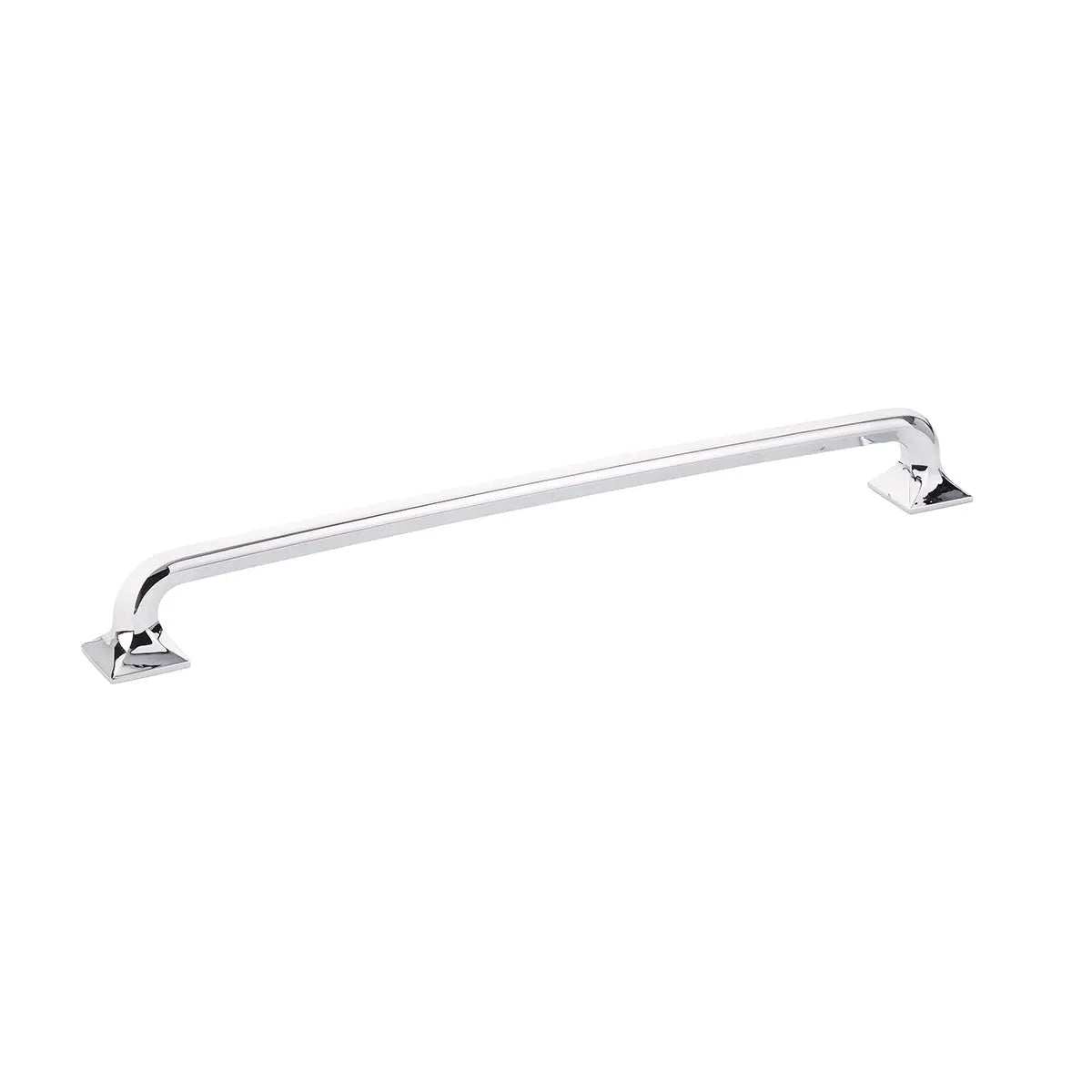 Schaub Northport, Appliance Pull with square bases, Polished Chrome, 15" cc - Hentell