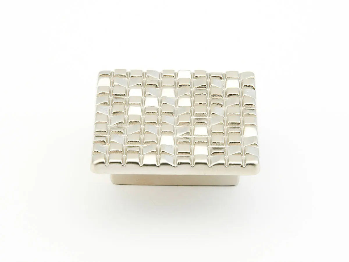 Schaub Mosaic, Knob, Satin Nickel, 1-7/8" dia - Hentell