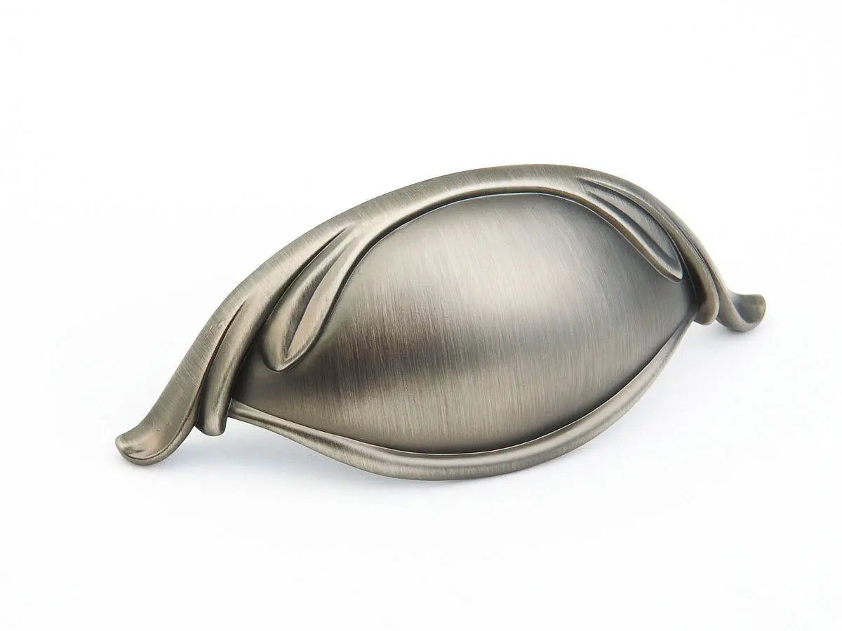 Schaub French Farm, Cup Pull, Antique Nickel, 3" cc Schaub Hentell Schaub