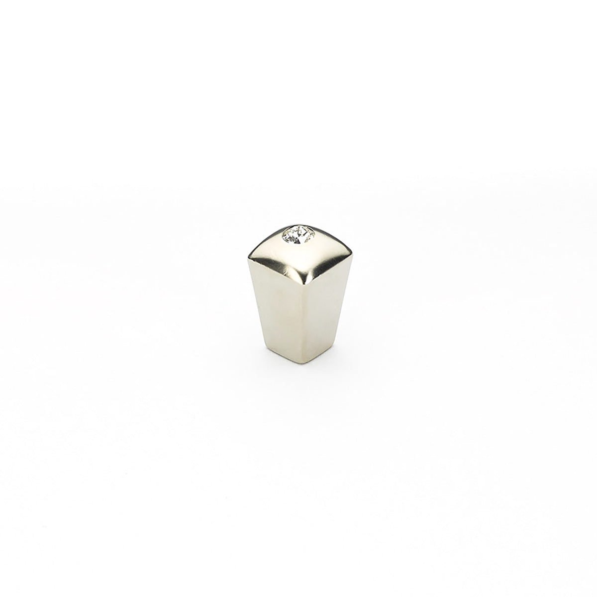 Schaub Skyevale, Knob, Satin Nickel with Crystal, 1/2"