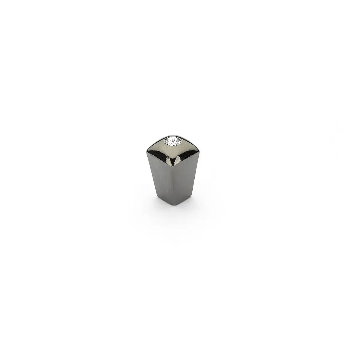 Schaub Skyevale, Knob, Black Chrome with Crystal, 1/2" Schaub Hentell Schaub