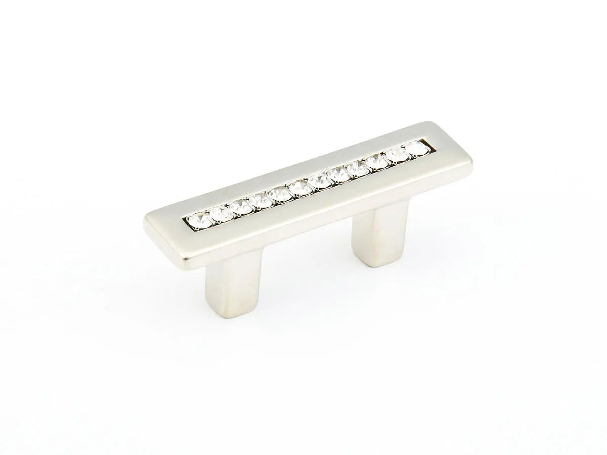 Schaub Skyevale, Pull, Satin Nickel with Crystals 32 mm cc Schaub Hentell Schaub