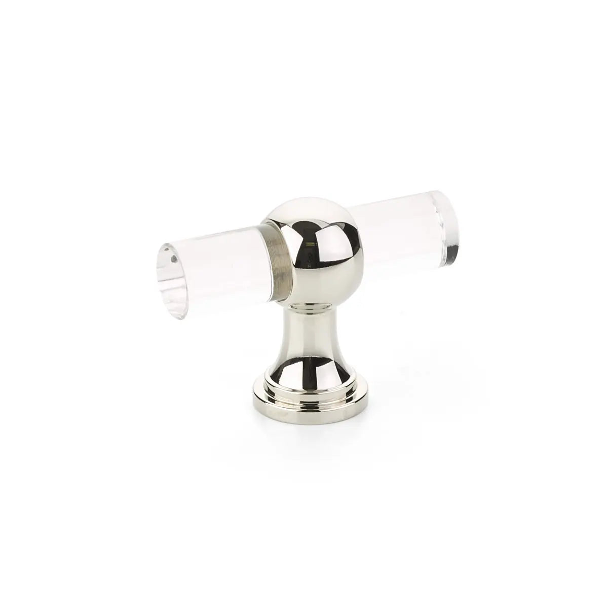 Schaub Lumiere Transitional, Acrylic T-knob with Polished Nickel stem Schaub Hentell Schaub