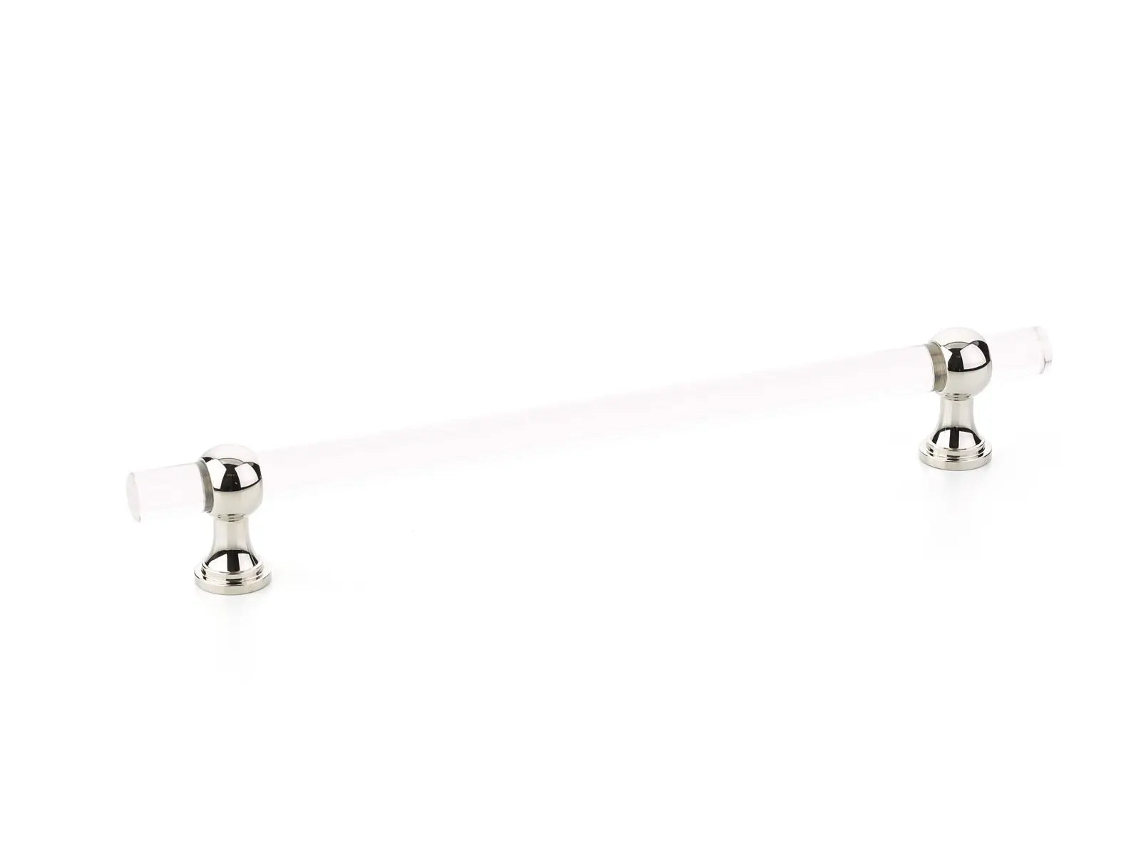 Schaub Lumiere Transitional, Acrylic bar pull, 8" cc, with Polished Nickel stems Schaub Hentell Schaub